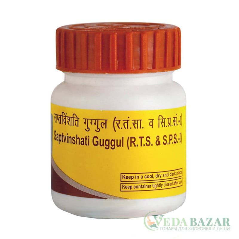 Саптвиншати Гуггул (Saptvinshati Guggul) лечение болезней суставов, 40 таб, Патанджали (Patanjali) фото