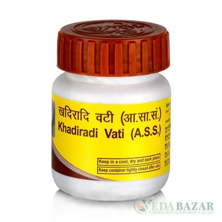 Кхадиради Вати (Khadiradi Vati) лечение заболеваний полости рта, 80 таб, Патанджали (Patanjali) фото