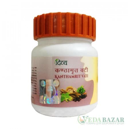 Кантхамрит Вати (Kanthamrit Vati), 60 таб, Патанджали (Patanjali) фото