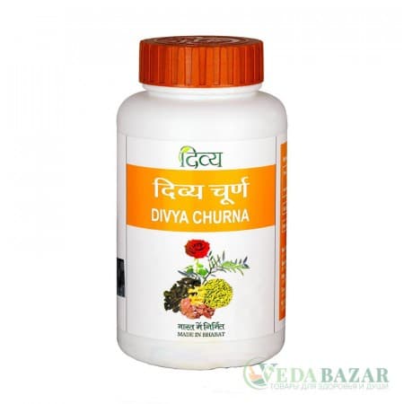 Дивья Чурна (Divya Churna) очищение пищеварительной системы, 100 гр, Патанджали (Patanjali) фото