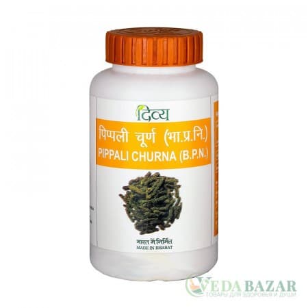 Пиппали Чурна (Pippali Churna) улучшение пищеварения и обмена веществ, 100 гр, Патанджали (Patanjali) фото