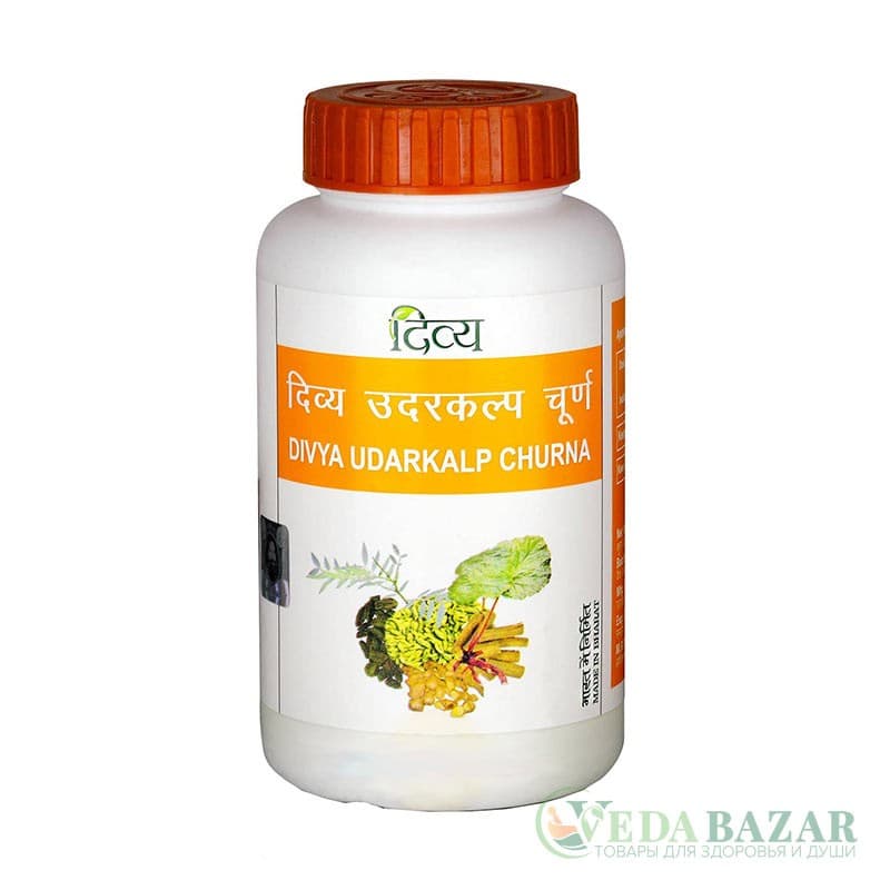 Дивья Ударкалп Чурна (Divya Udarkalp Churna) натуральное слабительное, 100 гр, Патанджали (Patanjali) фото