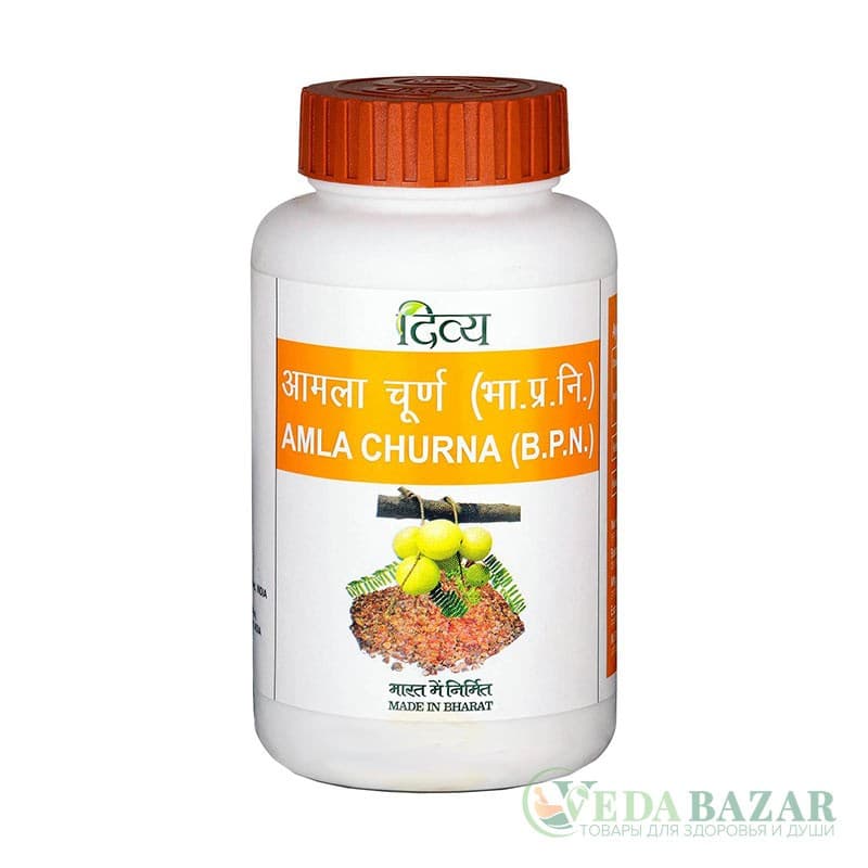 Амла Чурна (Amla Churna) очищение и омоложение организма, 100 гр, Патанджали (Patanjali) фото