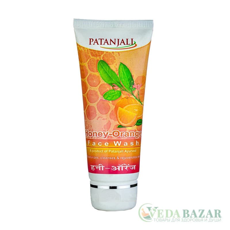 Гель для умывания Мед и Апельсин (Honey & Orange Face Wash), 60 гр, Патанджали (Patanjali) фото
