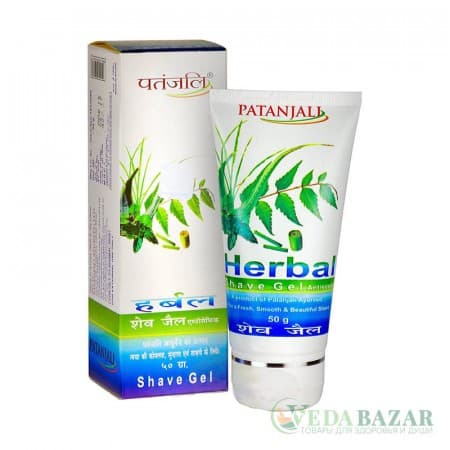 Гель для бритья античептический (Herbal Shave Gel Antiseptik), 50 гр, Патанджали (Patanjali) фото