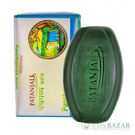 Мыло 5 даров Священной Коровы (Panchgavya Kanti Body Cleanser), 75 гр, Патанджали (Patanjali) фото