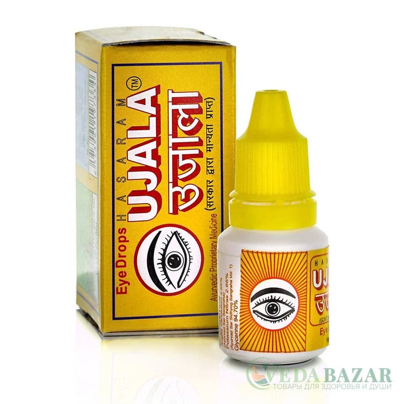 Капли для Глаз Уджала (Ujala Eye Drops), 10 Мл, Хасарам (Hasaram) фото