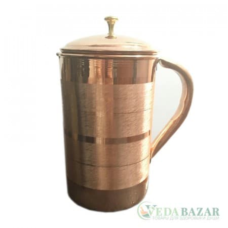 Медный кувшин для обеззараживания воды, 1500 мл, ВедаБазар
