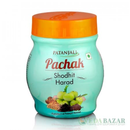 Пачак Шодхит Харад (Pachak Shodhit Harad) желудочно-кишечные расстройства, 100 гр, Патанджали (Patanjali) фото