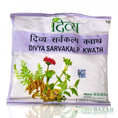 Аюрведический чай Дивья Сарвакалп Кватх (Divya Sarvakalp Kwath) для печени, 100 гр, Патанджали (Patanjali) фото