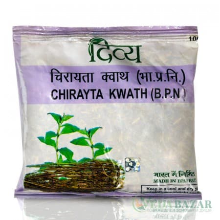 Аюрведический чай Чирайта Кватх (Chirayta Kwath), 100 гр, Патанджали (Patanjali) фото
