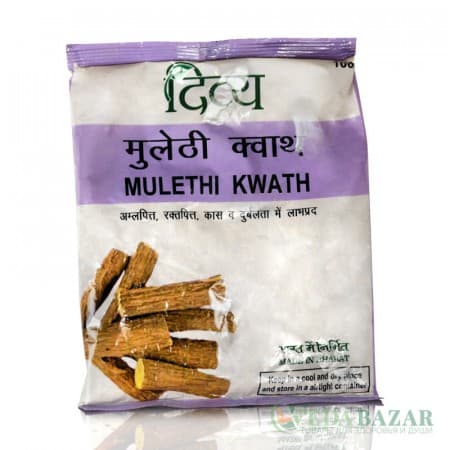 Аюрведический чай Мулетхи Кватх (Mulethi Kwath), 100 гр, Патанджали (Patanjali) фото