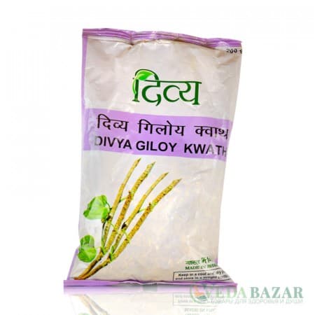 Аюрведический чай Дивья Гилой Кватх (Divya Giloy Kwath), 200 гр, Патанджали (Patanjali) фото
