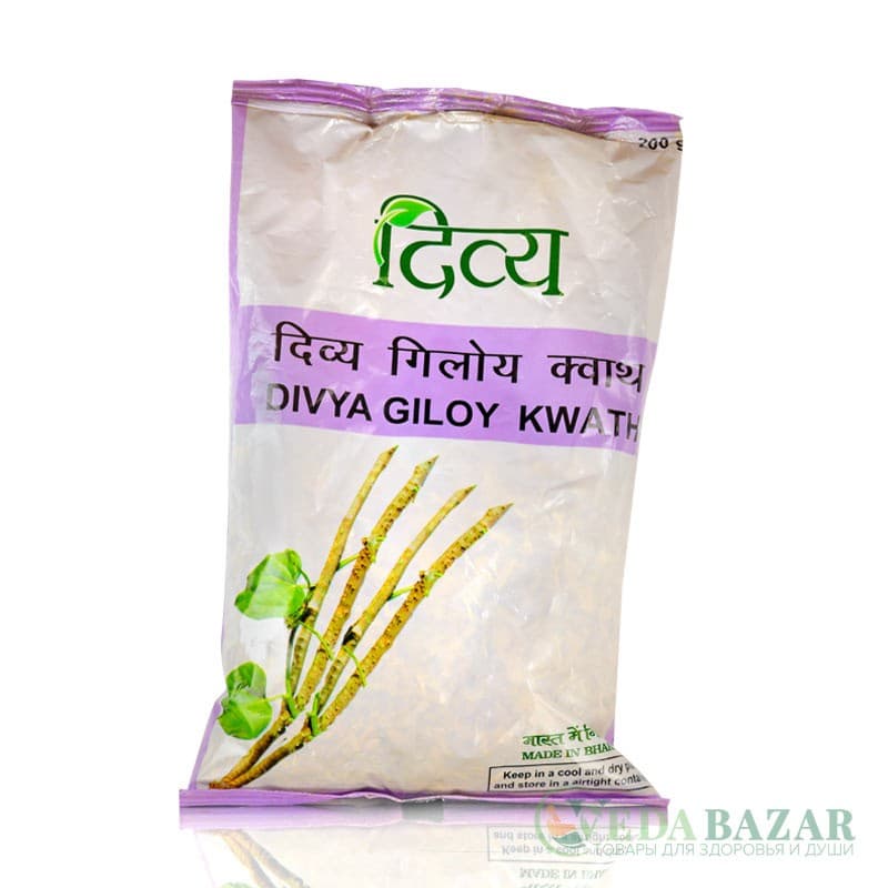 Аюрведический чай Дивья Гилой Кватх (Divya Giloy Kwath), 200 гр, Патанджали (Patanjali) фото
