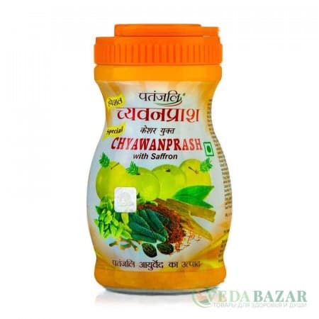 Чаванпраш с Шафраном (Chyawanprash with Saffron), 1 Кг, Патанджали (Patanjali) фото
