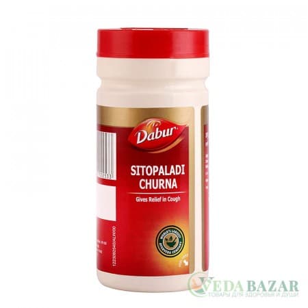 Ситопалади Чурна (Sitopaladi Churna) лечение дыхательной системы, 60 гр, Дабур (Dabur) фото