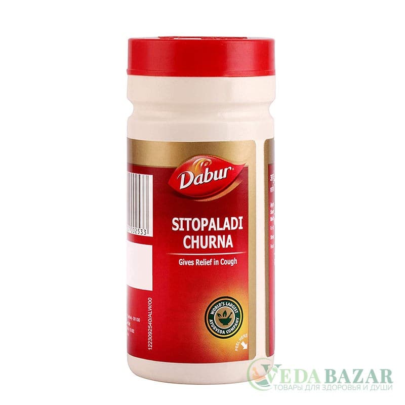 Ситопалади Чурна (Sitopaladi Churna) лечение дыхательной системы, 60 гр, Дабур (Dabur) фото