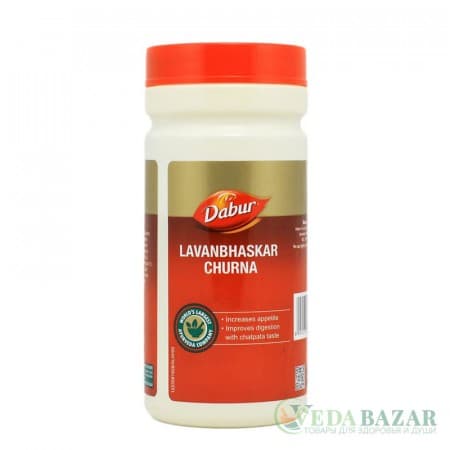 Лаванбаскар Чурна (Lavanbhaskar Churna) для пищеварения, 60 гр, Дабур (Dabur) фото
