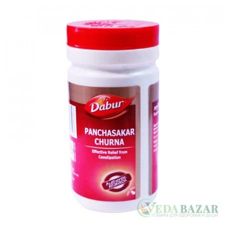 Панчаскар Чурна (Panchasakar Churna) лечение пищеварительной системы, 60 гр, Дабур (Dabur) фото