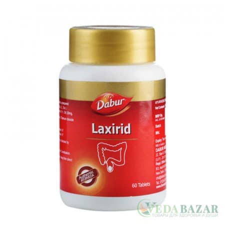 Слабительное Средство Лаксирид (Laxirid), 60 Таб, Дабур (Dabur) фото