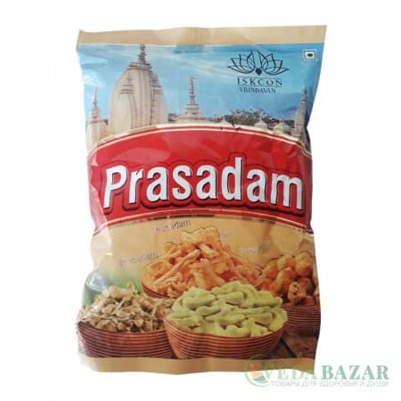 Прасад из храма Кришна-Баларам Мандир Микс Намкин (Mixture Namkin), 150 гр, ИСККОН Вриндаван (ISKCON Vrindavan) фото