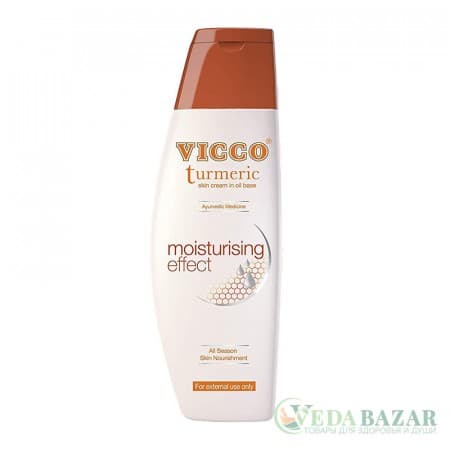 Крем увлажняющий с куркумой Турмерик (Turmeric Cream with Moisturising Effect), 100 гр, ВИККО (VICCO) фото