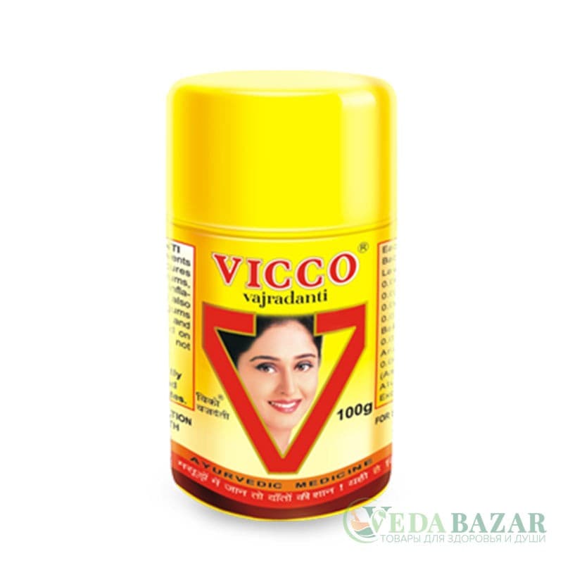 Зубной порошок Ваджраданти (Vajradanti Toothpowder), 50 гр, ВИККО (VICCO) фото