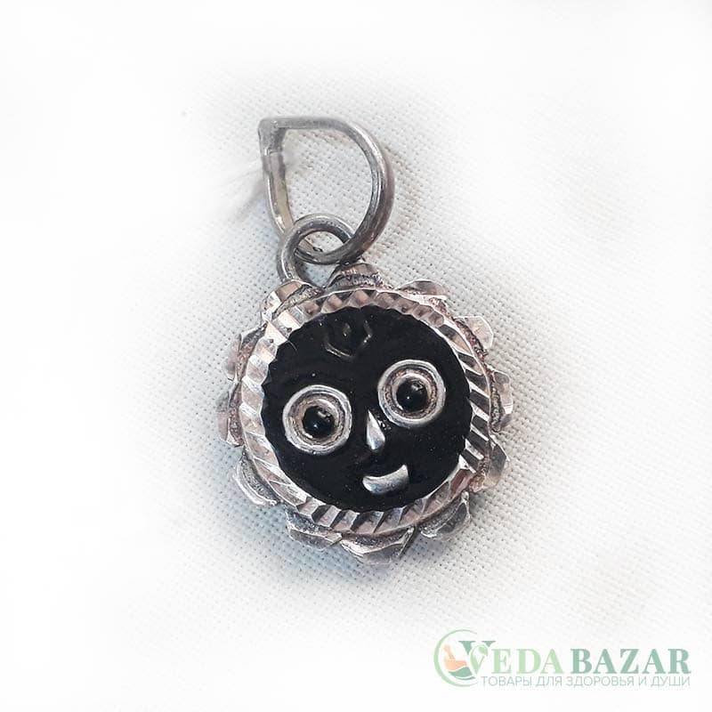 Кулон Джаганнатха серебро (Pendant Silver Jagannath), 1 см, Индия фото