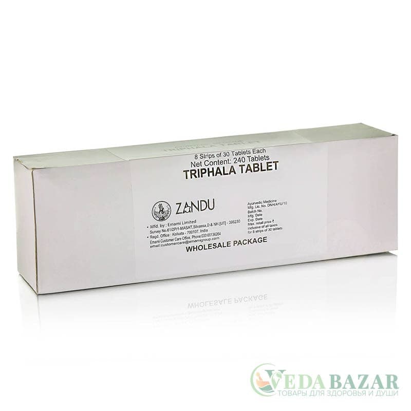 Трифала (Triphala), 240 таб, Занду (Zandu) фото
