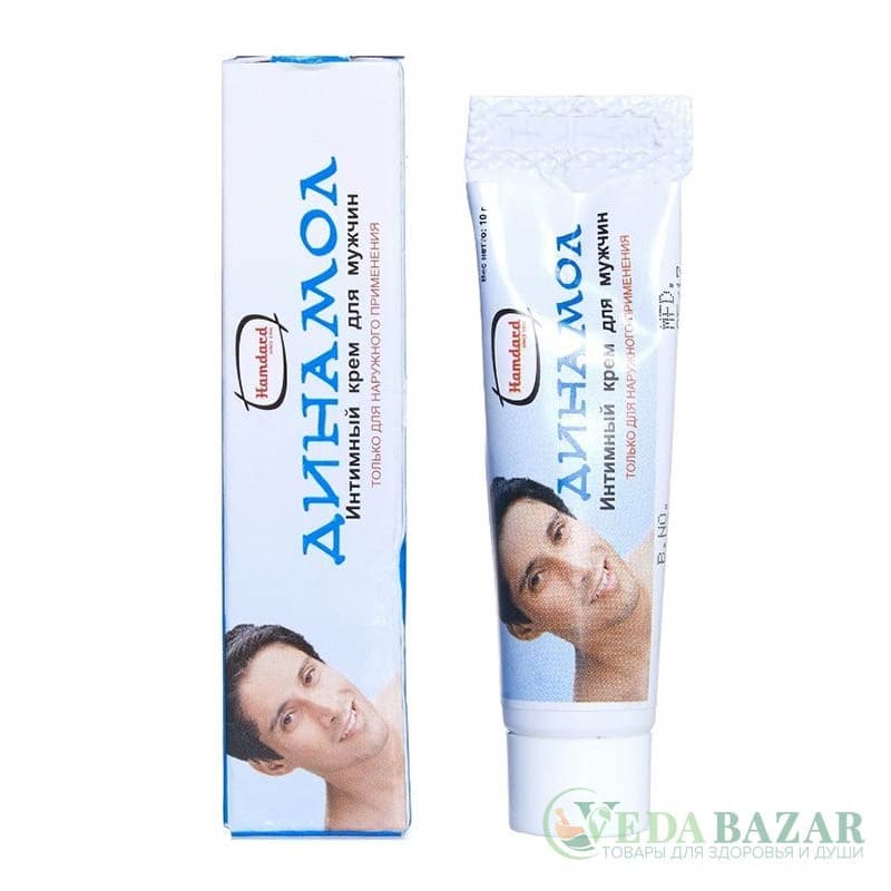 Стимулирующий интимный крем для мужчин Динамол (Dynamol Cream), 10 гр, Хамдард (Hamdard) фото