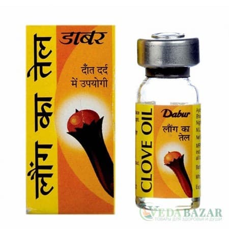 Масло гвоздики (Clove Oil) натуральное, 2 мл, Дабур (Dabur) фото
