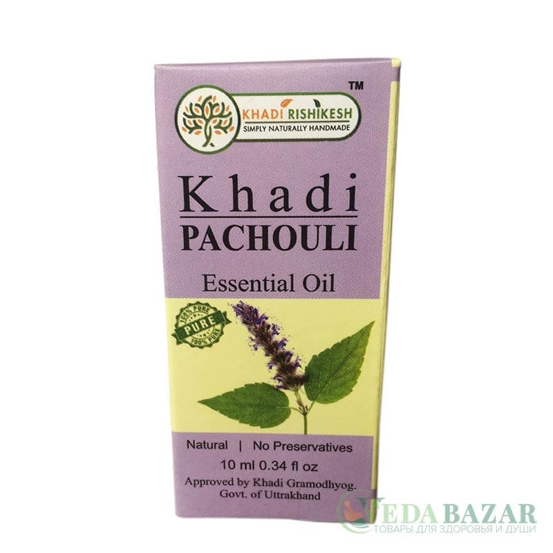 Эфирное масло Кхади Пачули (Khadi Pachouli), 10 мл, Кхади Ришикеш (Khadi Rishikesh) фото