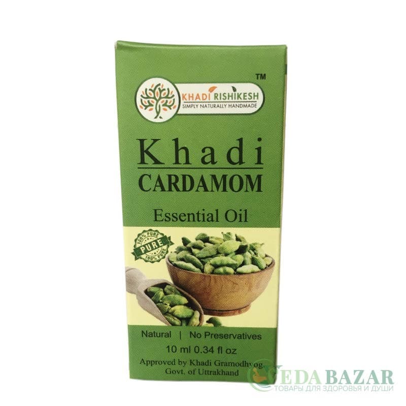 Эфирное масло Кхади Кардамом (Khadi Cardamom), 10 мл, Кхади Ришикеш (Khadi Rishikesh) фото