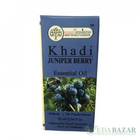 Эфирное масло Кхади Ягода Можжевельника (Khadi Juniper Berry), 10 мл, Кхади Ришикеш (Khadi Rishikesh) фото