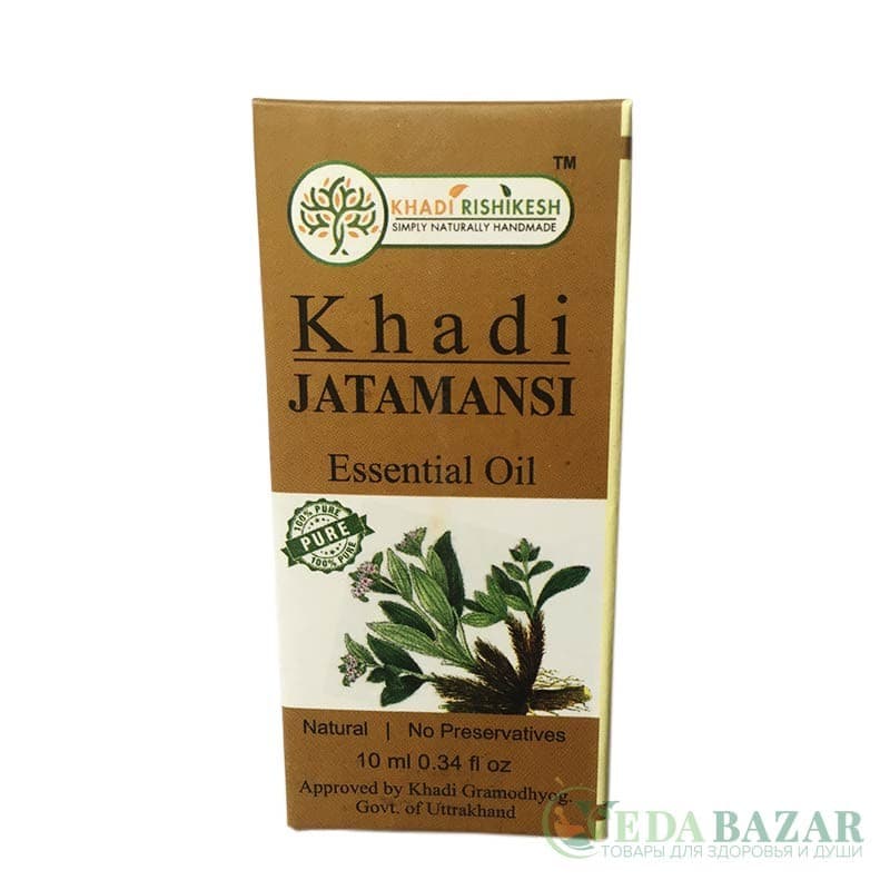 Эфирное масло Кхади Джатаманси (Khadi Jatamansi), 10 мл, Кхади Ришикеш (Khadi Rishikesh) фото