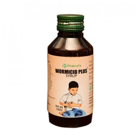 Натуральный Антигельминтик Сироп Вормицид Плюс (Wormicid Plus Syrup), 100 Мл, Пракрути Ремедис (Prakruti Remedies) фото