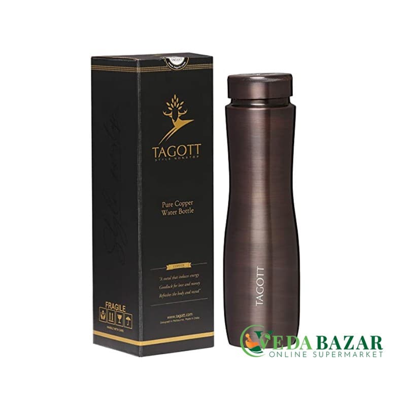 Бутылка медная Апсара, Коричневое дерево (Сopper bottle), 1000 мл, Таггот (Tagott) фото