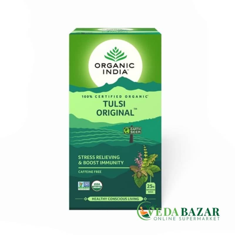 Туласи Оригинал в пакетиках (TULSI ORIGINAL), 25 шт, Органик Индия, (ORGANIC INDIA) фото