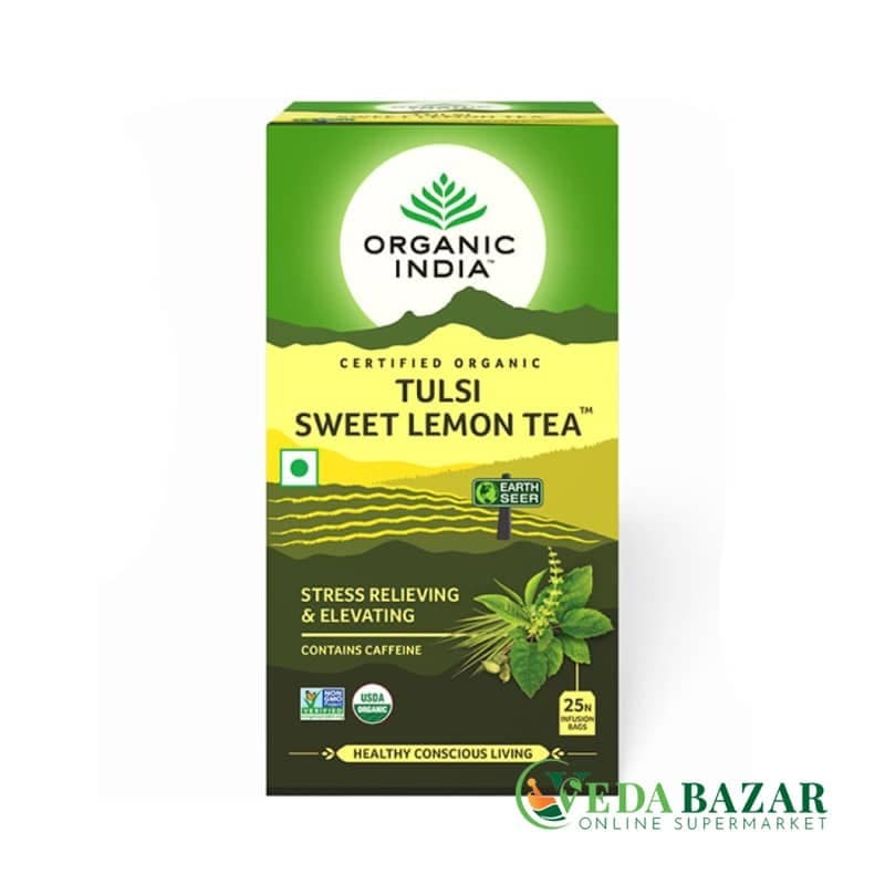 Туласи Сладкий Лимон (Tulsi Sweet Lemon), 25 шт, Органик Индия (Organic India) фото