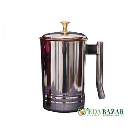 Кувшин Польза для здоровья, из чистой меди HHI, (Jug Pitcher Health Benefits), 1600 мл фото