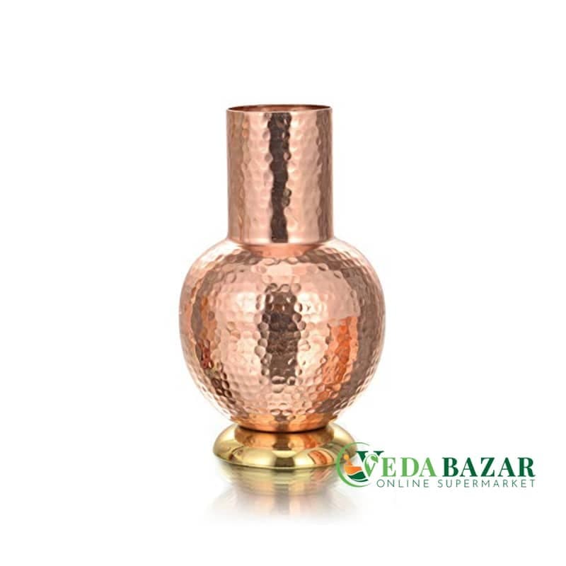 Кувшин Гоглет из чистой меди, Аюрведическое здоровье (Pure Copper Goglet Jug, Ayurvedic Health), 700 мл фото