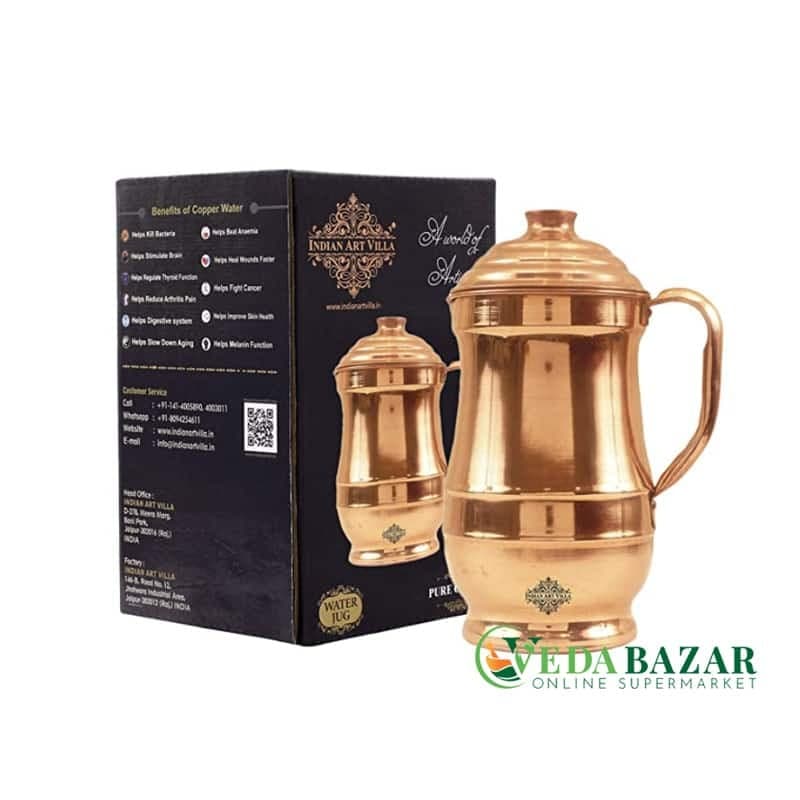 Медный кувшин традиционного дизайна Вилла ( Villa Traditional Design Copper Jug), 1400 мл фото