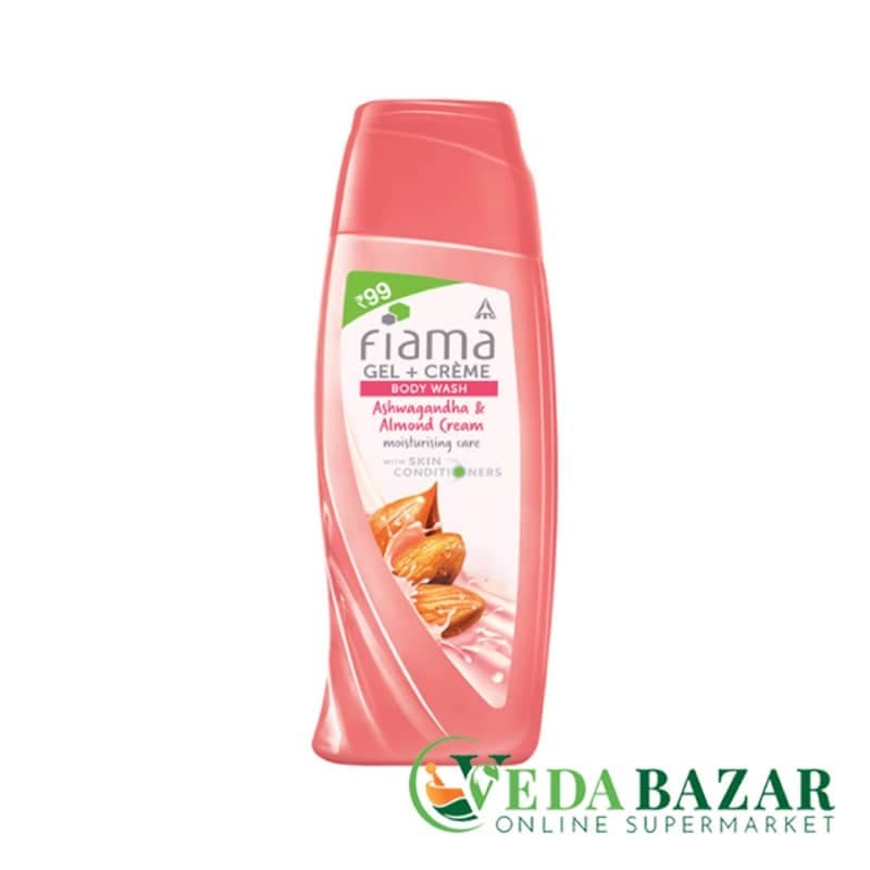 Гель для душа Ашваганда и миндальный крем (Ashwagandha and Almond cream shower gel), 200 мл, Фиама (Fiama) фото