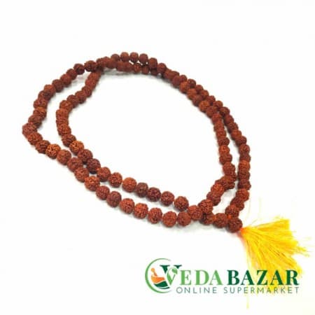 Рудракша четки, 108 бусин, 8 мм (Rudraksha,108 beads, 5 mm) фото