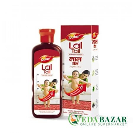 Дабур Красное Масло, аюрведическое детское  (Dabur Lal Tail ,Ayurvedic Baby Oil ), 200мл, Дабур (Dabur) фото