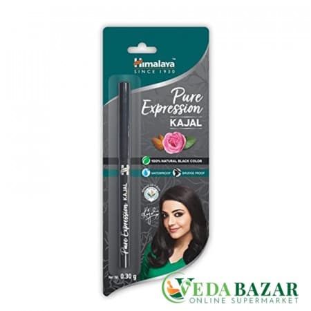 Каджал Карандаш (Pure Expression Kajal Black), 0.3 гр, Хималая (Himalaya) фото