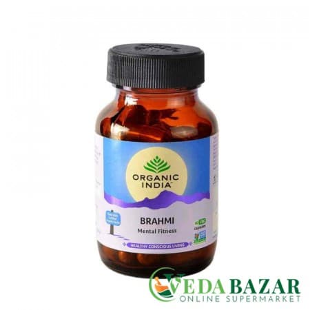 Брахми (Brahmi), 60 кап, Органик Индия (Organic India) фото