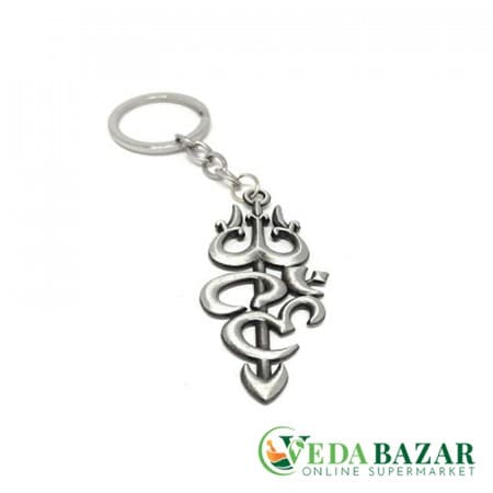 Металлический брелок Шив Шанкар Тришул ОМ (Shiv Shankar Trishul OM Metal Keychain), 14 гр, Шиани (Shiani) фото
