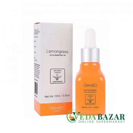 Чистое эфирное масло Лимонника (Lemongrass Pure Essential Oil), 15 мл, Омвед терапис (Omved therapies) фото