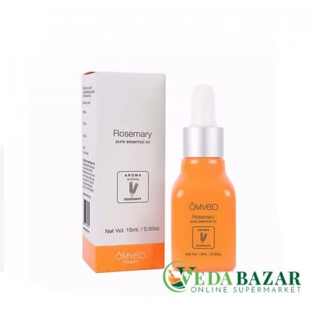 Чистое эфирное масло Розмарина (Rosemary Pure Essential Oil), 15 мл,Омвед терапис (Omved therapies) фото